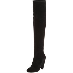 Steve Madden black Brewster over the knee boots